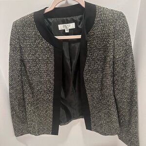 Kasper Grey and Black Shimmer Blazer | Women's Size 8